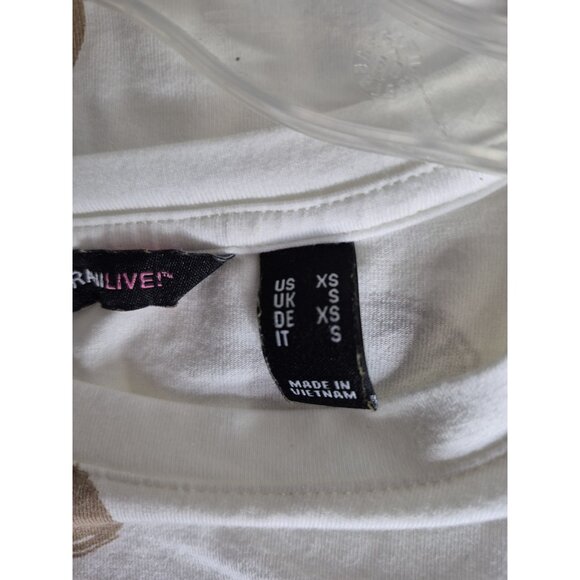 Isaac Mizrahi Live Short Sleeve Polka Dot Blouse Women's Size XS - Picture 6 of 8